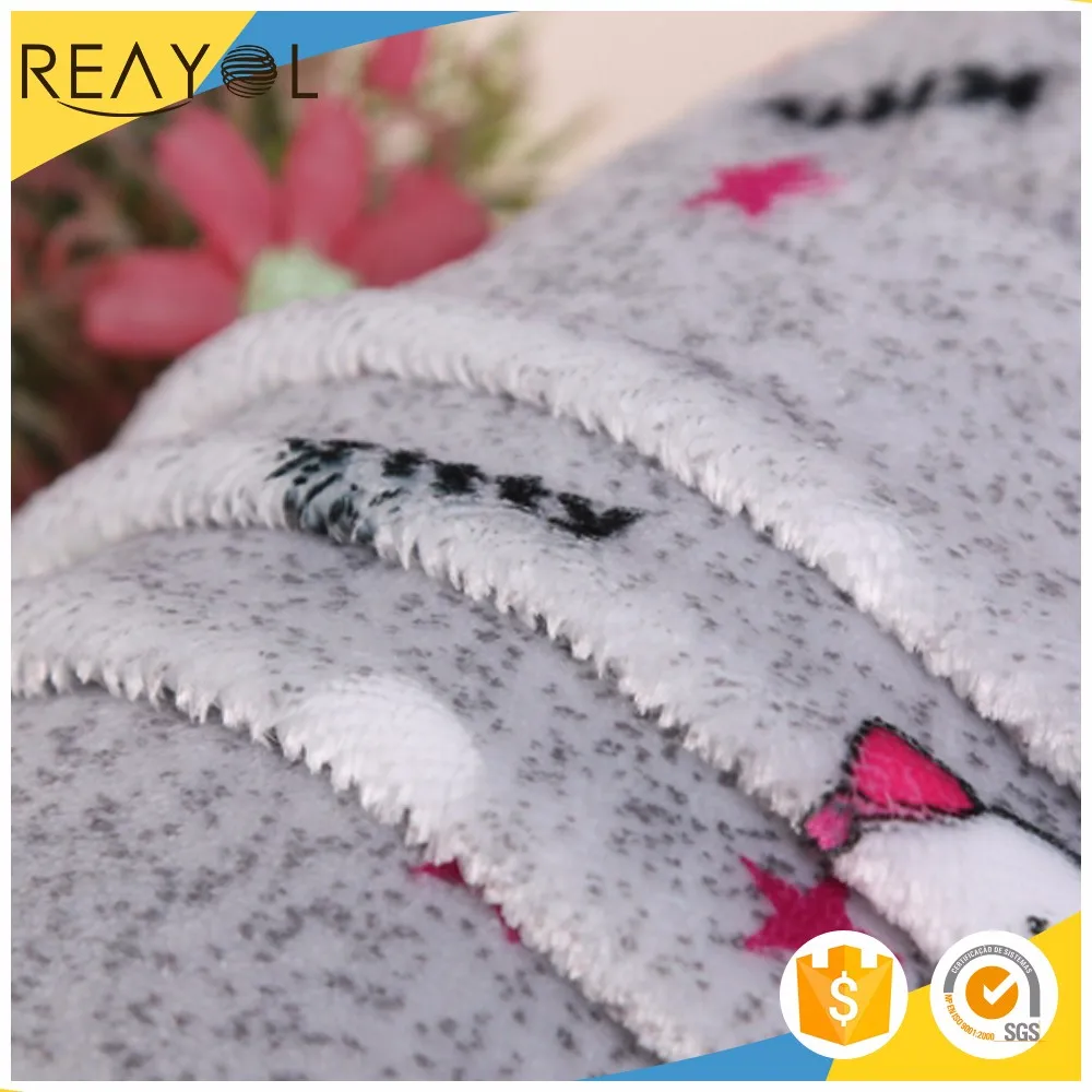 Wholesale 100 Polyester Digital Printed Types One Side Brushed Fleece Fabric Made in USA