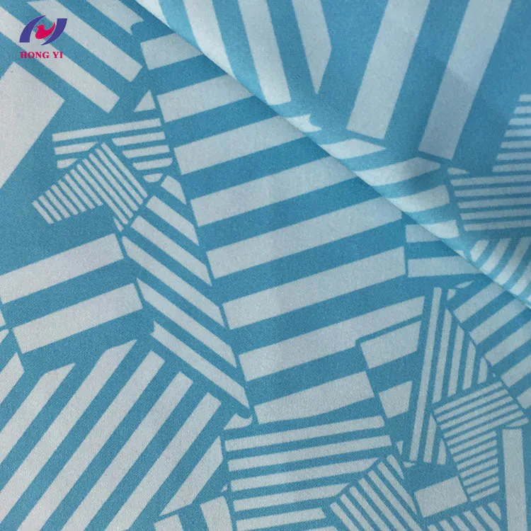 Tissu personnalise Custom Printed Anti UV Recycle Polyester Spandex Stretch Pants Fabric