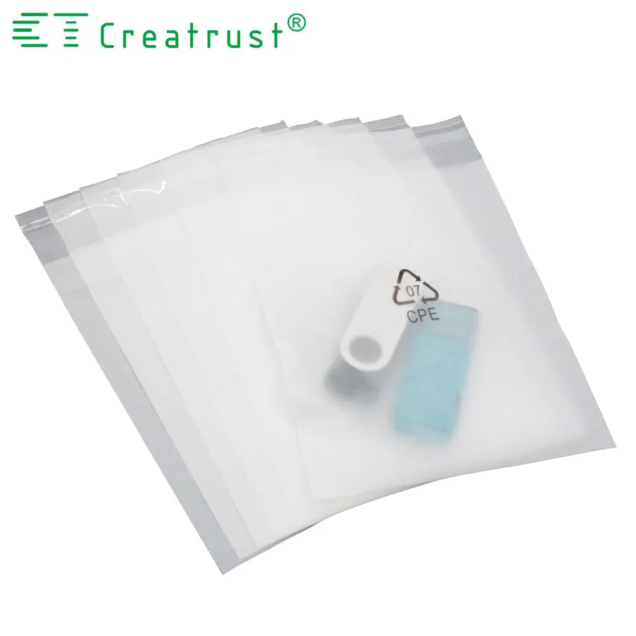 China CPE Slider Ziplock Packaging Bags Matte Zipper Bag For mobile phone