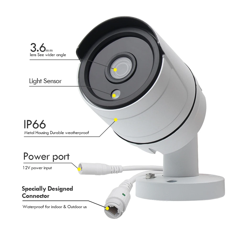 H.265X1080P POE NVR IP комплект видеонаблюдения для записи цифровой камеры системы