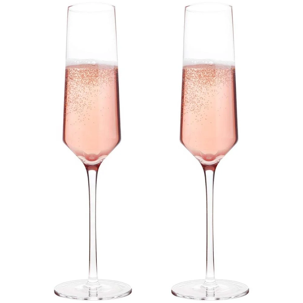 Оптовая продажа пользовательские свинец Кристалл Стекло тостов тюльпан шампанское флейта