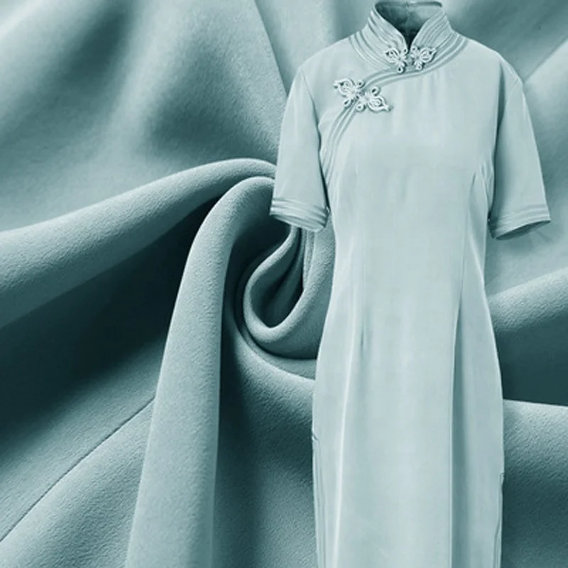 
Silk fabric 114cm width 30mm heavy silk crepe de chine fabric 100% silk CDC fabric 