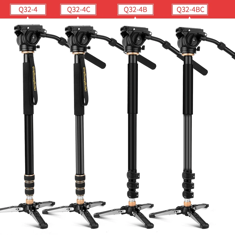 New Design Camera Video Monopod Kit with Vertical Control Tripod Support aluminum /carbon fiber  monopod  with handle head