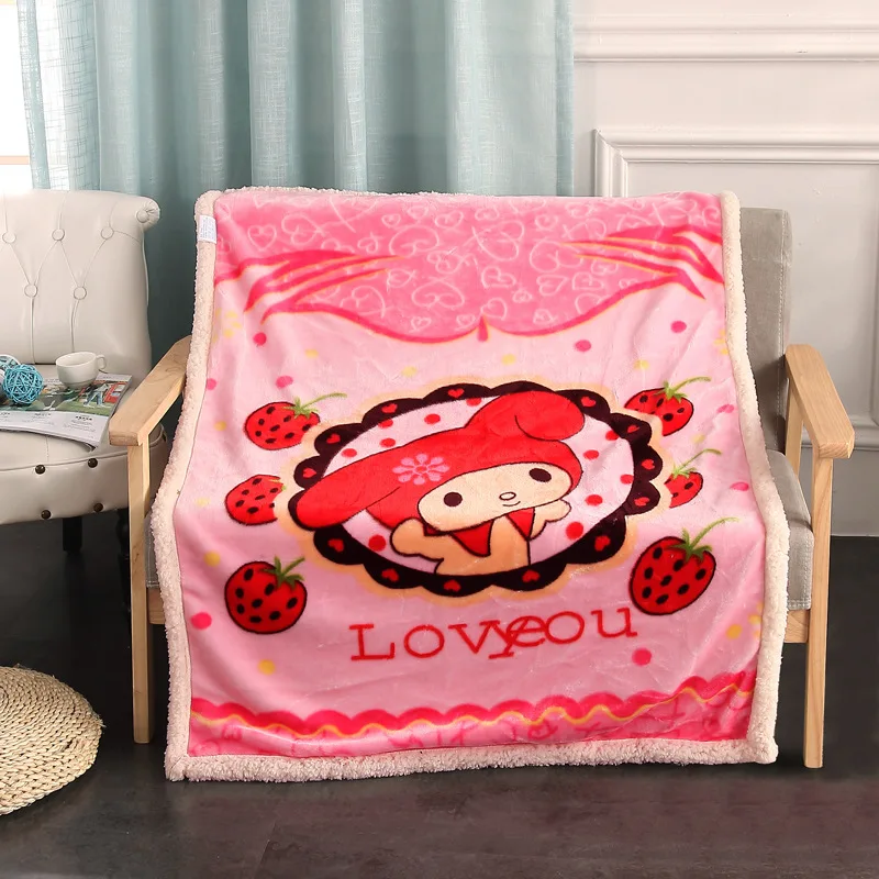 
New double layersthicken Fleece Flannel Fleece Baby Child Blanket 
