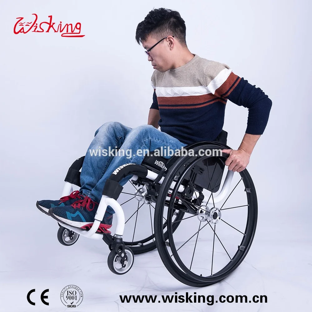 wisking 8800 magnesium alloy with carbon fibre active leisure sports wheelchair with CE ISO