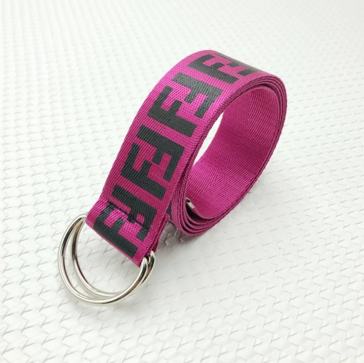 
Custom adjustable durable printing logo boy belt with high quality 