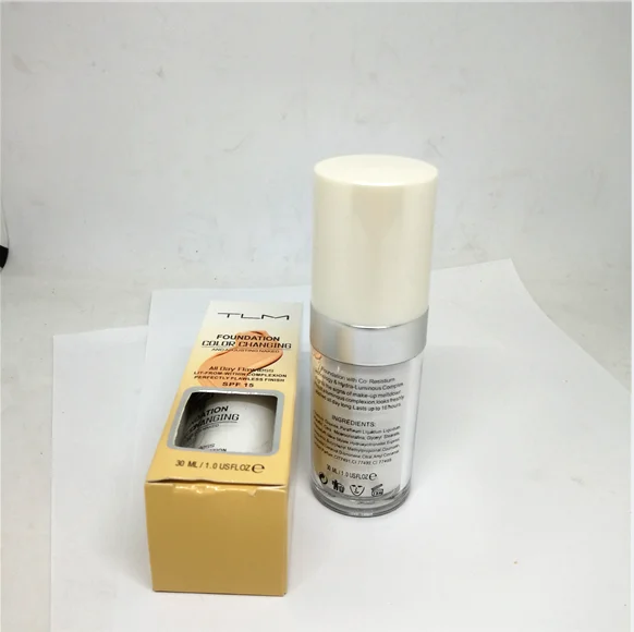 Free shipping 30ml TLM color Changing Foundation cream  color changing liquid concealer