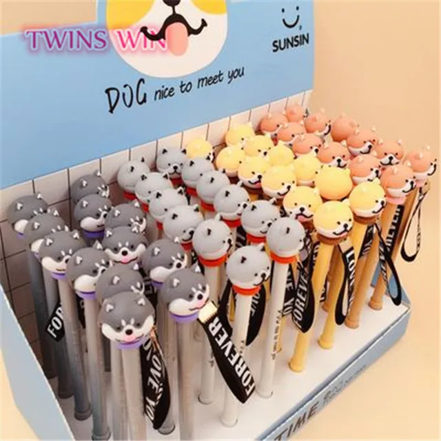 student stationery items new model kawaii dog fancy pens 1310