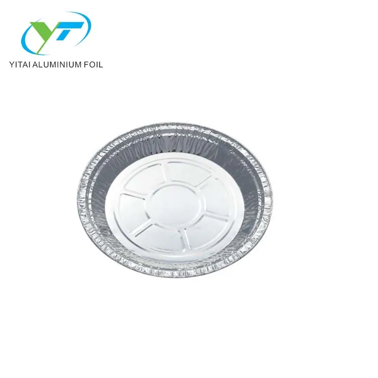 
disposable 7 inch round aluminum foil container bakery use pizza and pie pan 