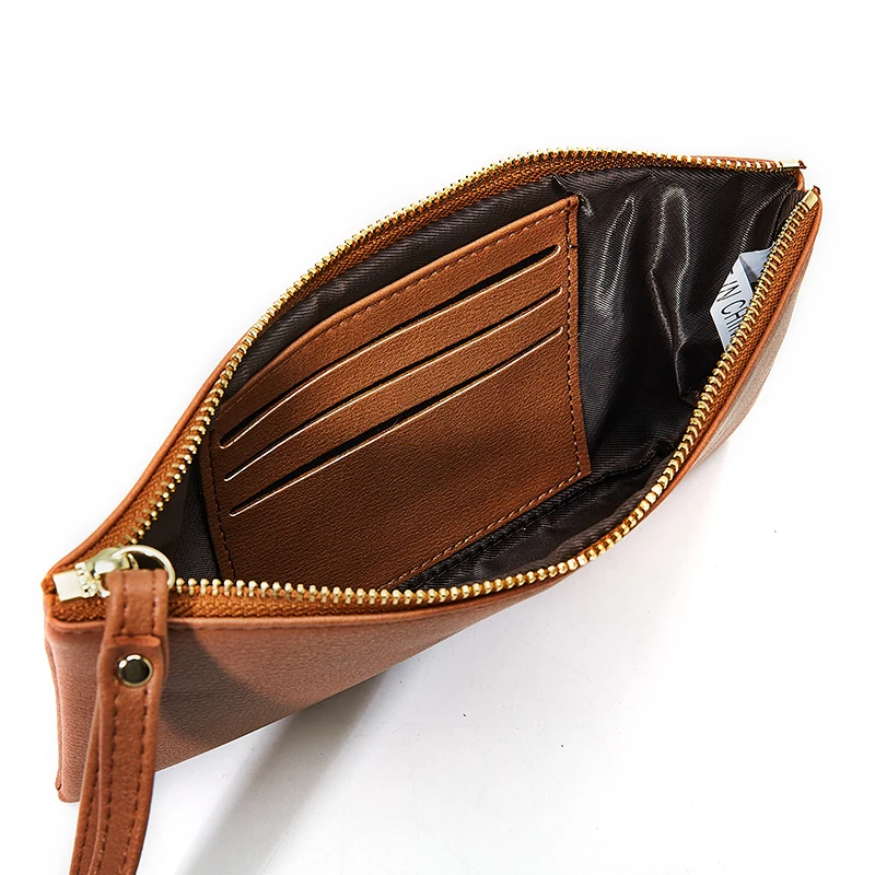 New design Wallet OEM Service High Brand High Quality Fancy PU Women Wrist Wallets