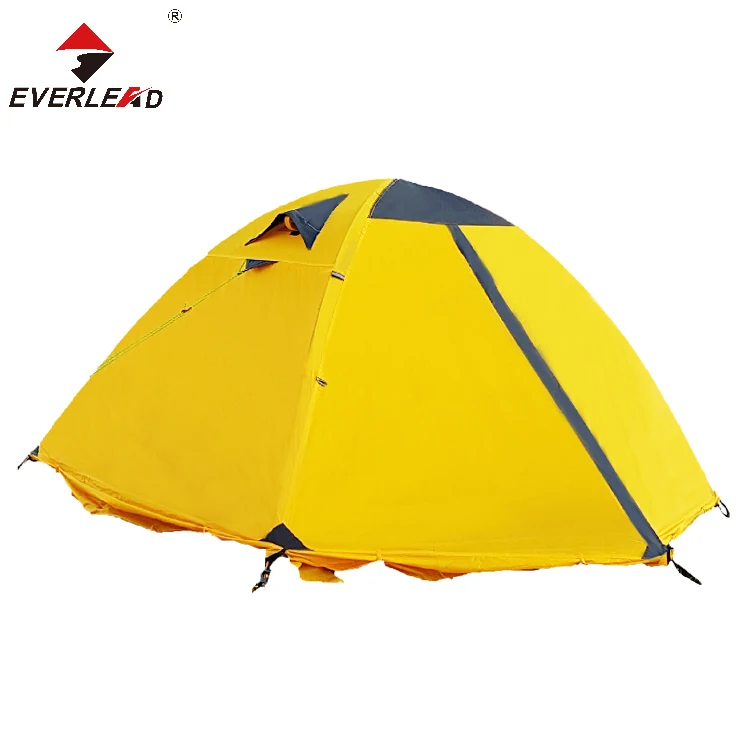 Inflatable Sunproof Fiberglass Pole Portable Yellow Easy Folding Tourist Travel Lightweight Camping Tent