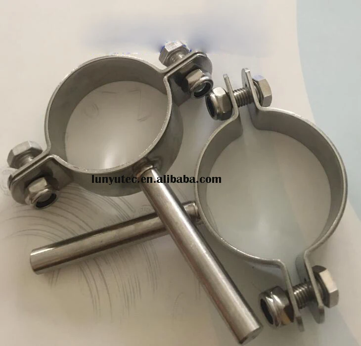 
Stainless Steel Round Pipe Hanger With Round Rod 