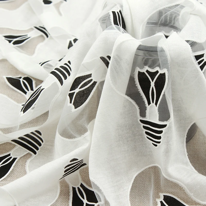 
Factory direct multi color optional new cheap light bulb pattern burnt fabric for clothing 