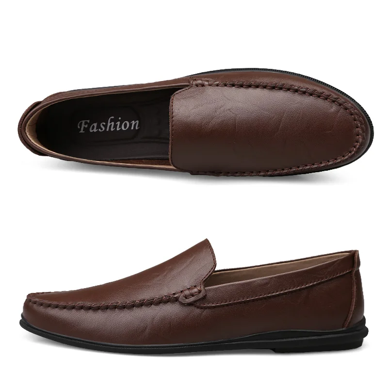 
Customize Fashion Handmade Leather Shoes Genuine Leather Men Dress Casual Shoes 