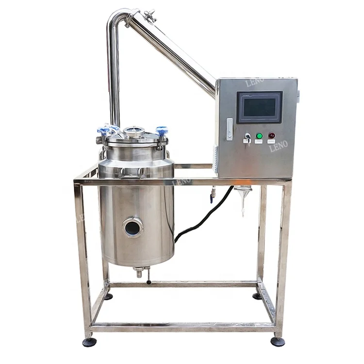 Stainless steel extractor de aceites esenciales