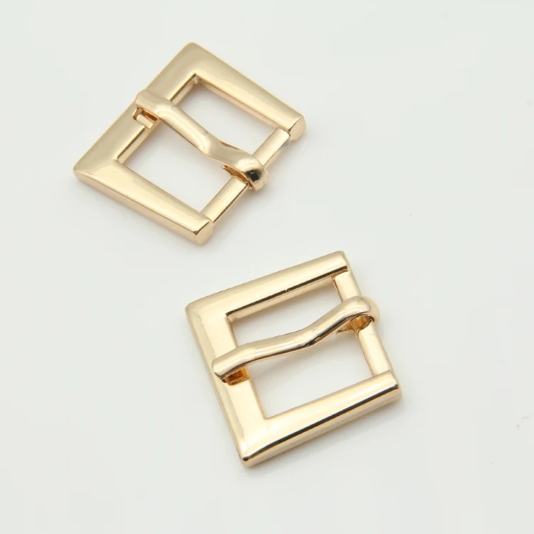 Custom Light Gold Fastening Metal Pin Belt Buckle Custom Fastening For Handbag