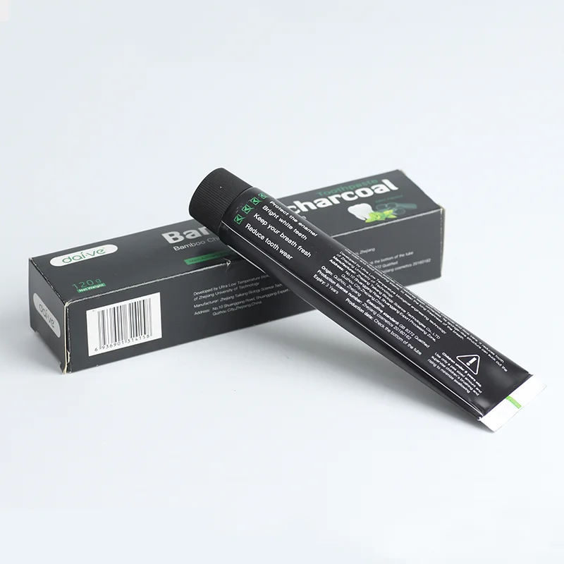 
Wholesale Activated charcoal toothpaste 120g teeth whitening Anti-Cavity smokers OEM minty toothpaste hot sale 
