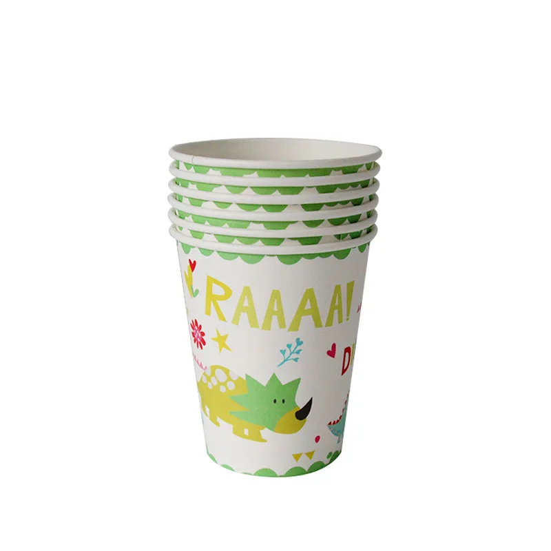 80pcs/pack Dinosaur Party Supplies Dino plates Cups Paper Banner Happy Birthday Party Decor for Kids Jungle Party Favor Supplies