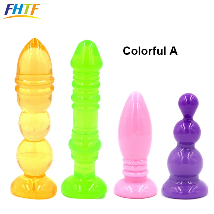4pcs Anal Trainer Set Silicone Anal Plug Toy Kit Butt Personal Sex Massager