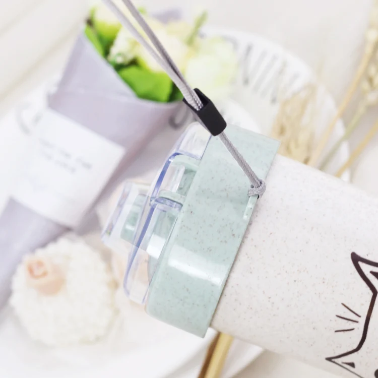 Hot Sale BPA Free Wheat Straw Unique Water Drinking Bottle Plastic Shaker For Adult