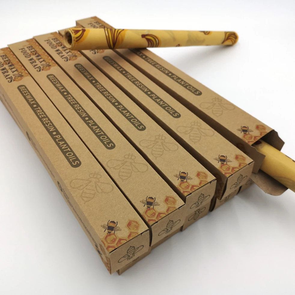 2021 Органическая, полностью натуральная, Экологически чистая, Нетоксичная, небиоразлагаемая, многоразовая альтернатива пластиковой пищевой пленке пчелиного воска