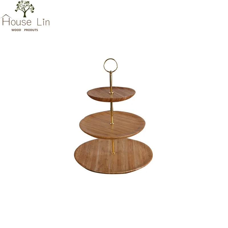 luxury rectangle three tier suspended wooden wholesale wedding cake stand fittings large 3 layer 3 tier afternoon tea cake stand
