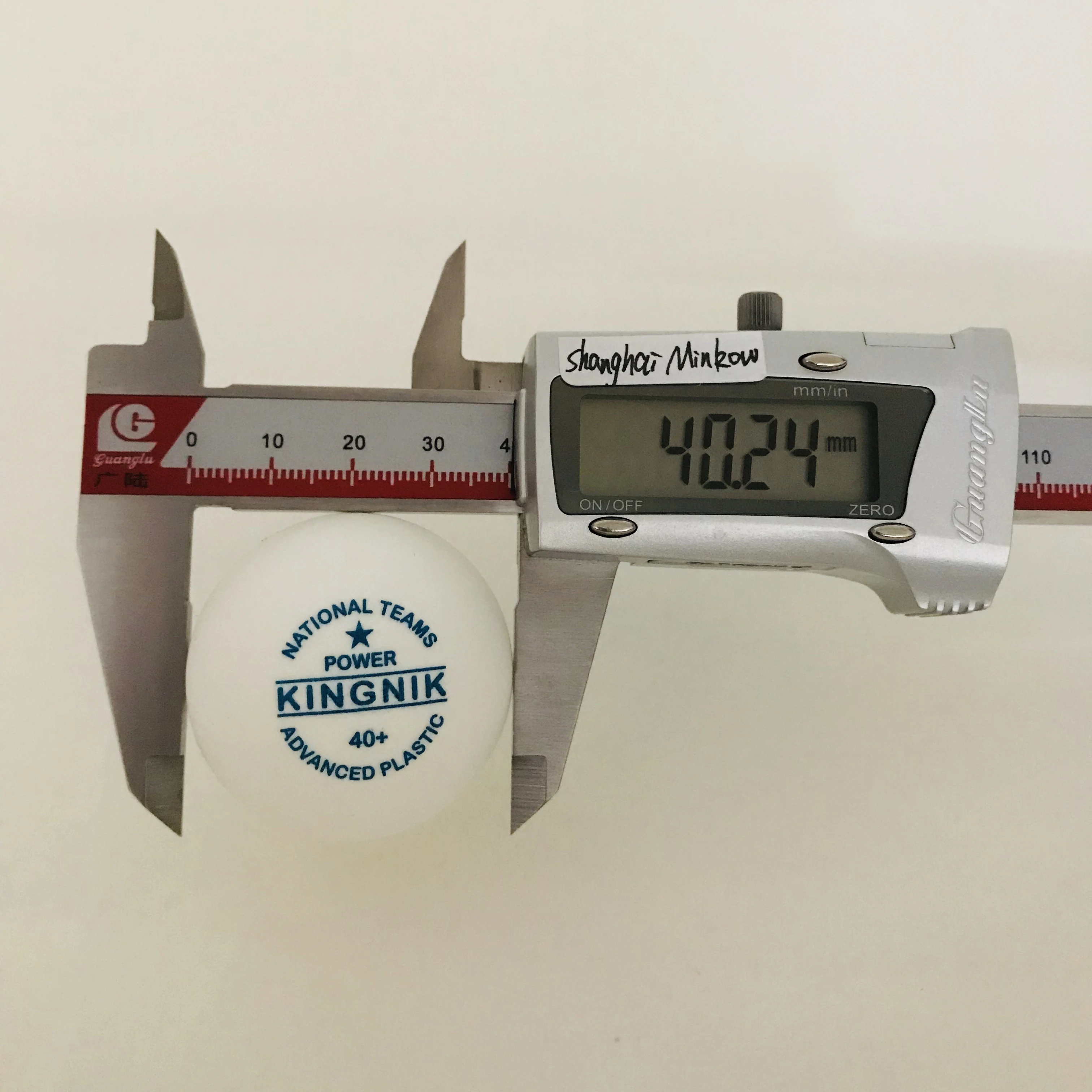 New! KINGNIK national teams 1 Star power 40+ plastic white table tennis ball (customized logo)