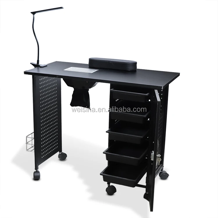 
Hot selling professional portable salon design nail table 