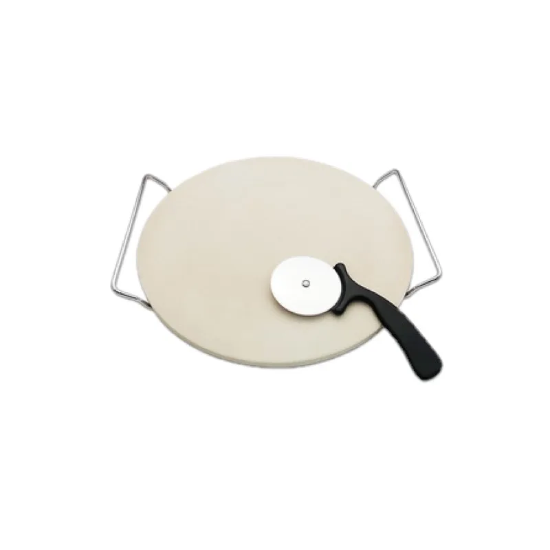 13-дюймовый камень для пиццы тарелка выпечки сланец с Резак & стеллаж для выставки товаров