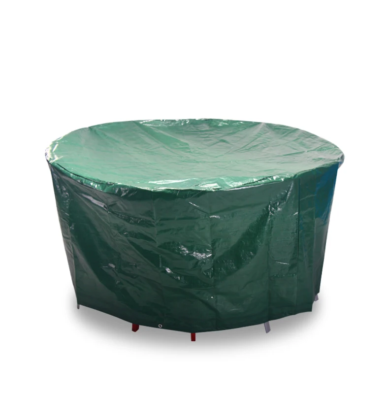 Изготовленный на заказ водонепроницаемый полиэтиленовый тканевый зеленый чехол для наружной мебели