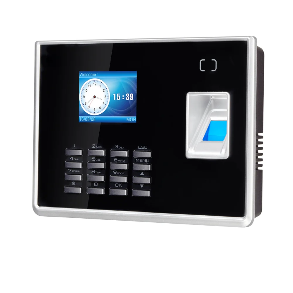 RS232/485, TCP/IP,USB-host, USB-client, WiFi Communication and Fingerprint Biometric Measurement time attendance machine