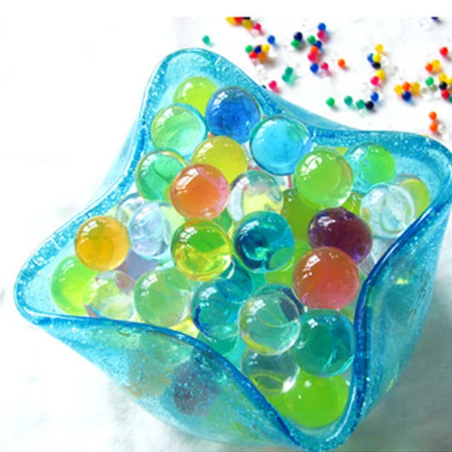 Wholesale Magic Crystal soil Absorbent polymer water beads for home decoration vase filler