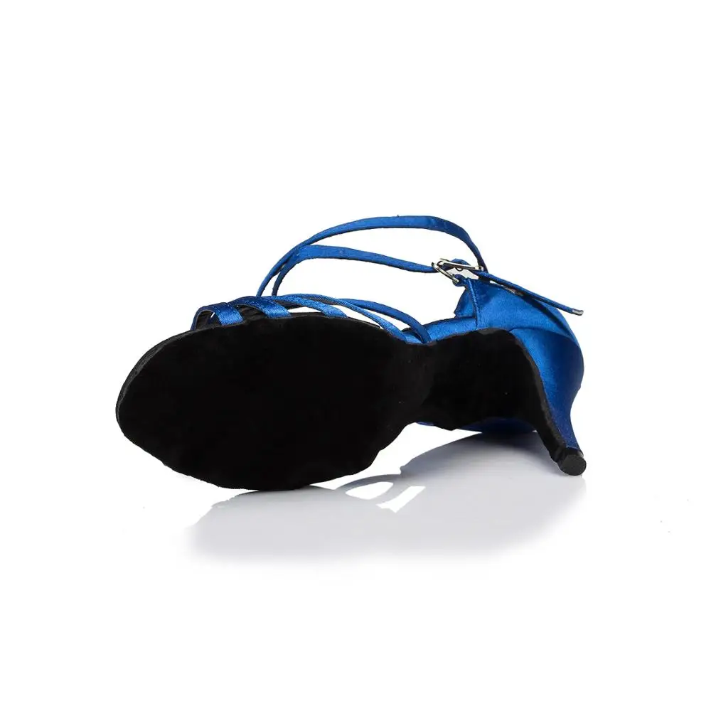 Новейшие Модные и красивые атласные туфли для латиноамериканских танцев L063 для девушек и женщин, туфли для бальных танцев на высоком каблуке