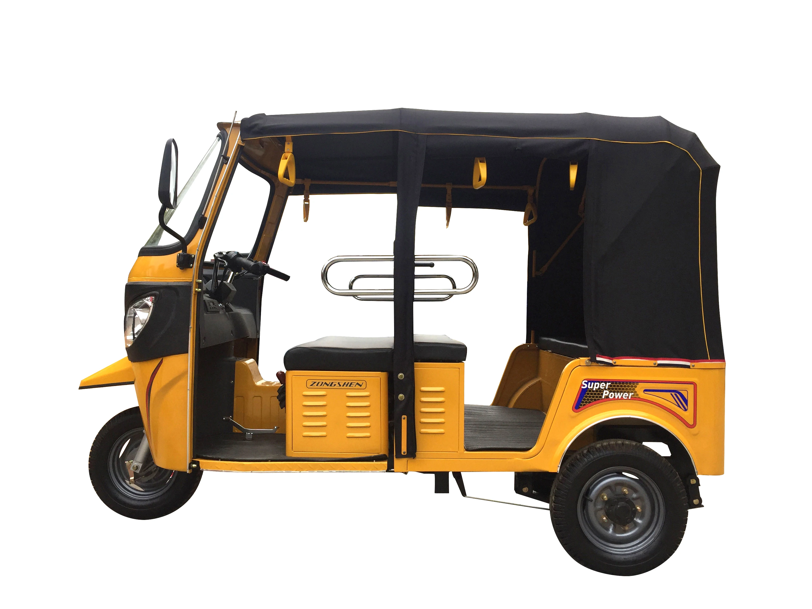 High performance motorized taxi tuk tuk rickshaw with passenger seat
