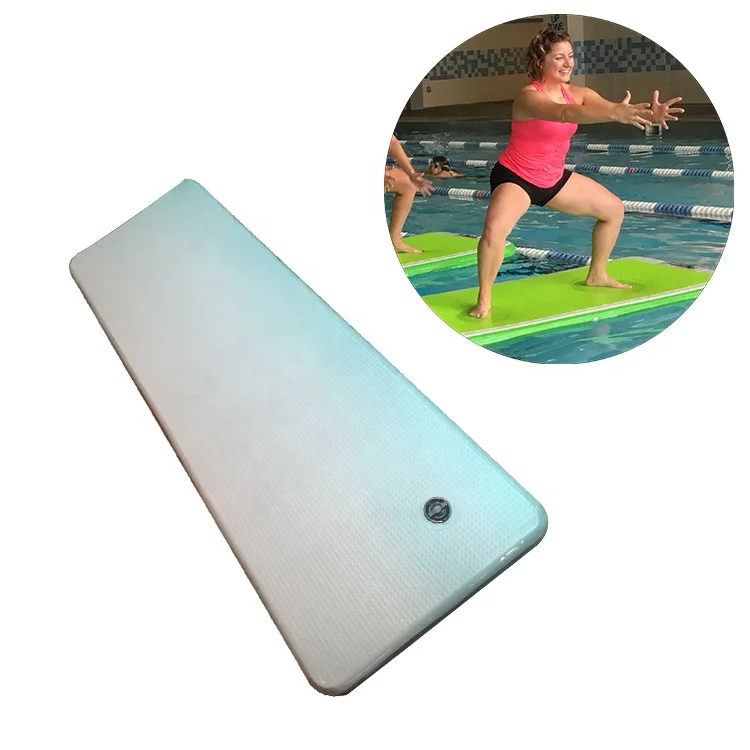 Durable Wholesale Drop Stitch PVC Inflatable Water Floating Yoga Mat Platform for Fitness Exercise