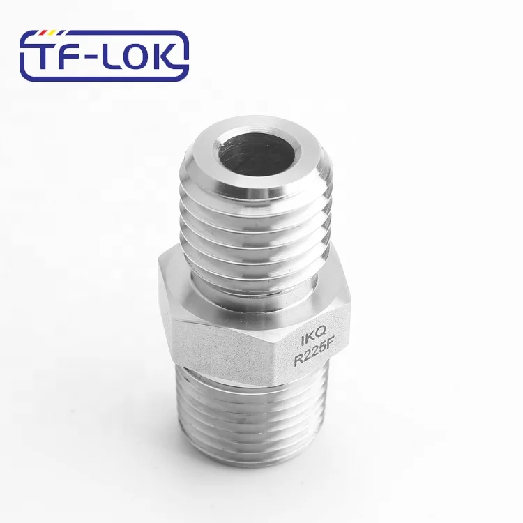 NPT Straight Male Connector Stainless Steel Tube Fittings