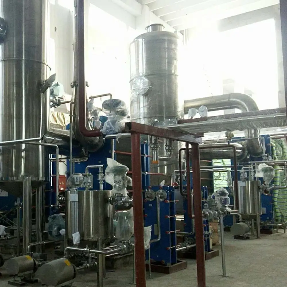 Plate flash evaporation system