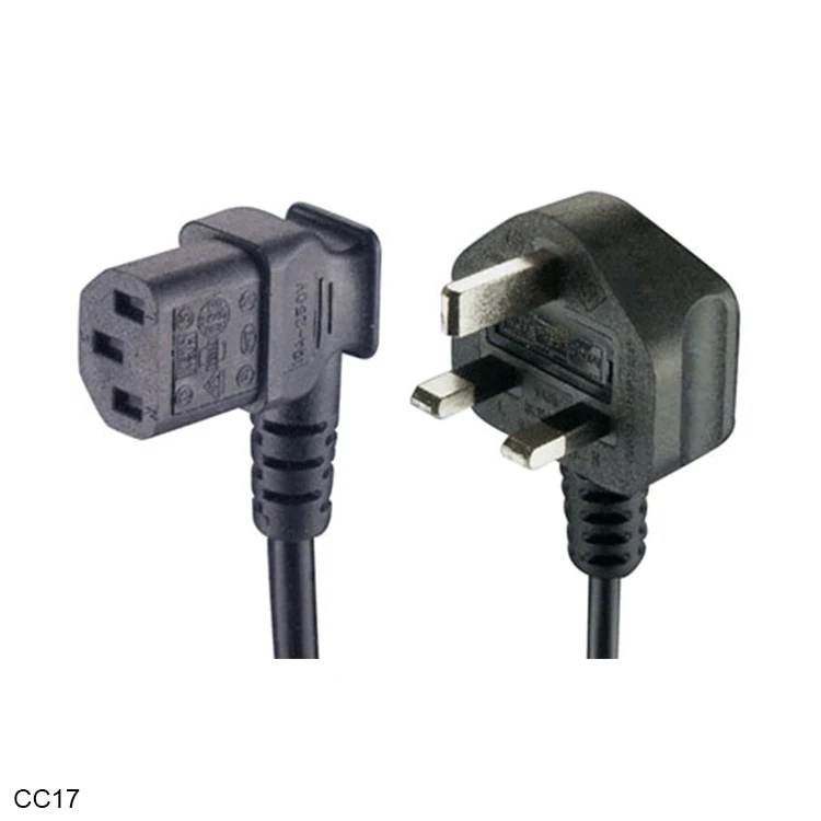 Великобритания 3-контактный кабель питания переменного тока IEC C13 выдвижной электрические удлинители для компьютера и риса