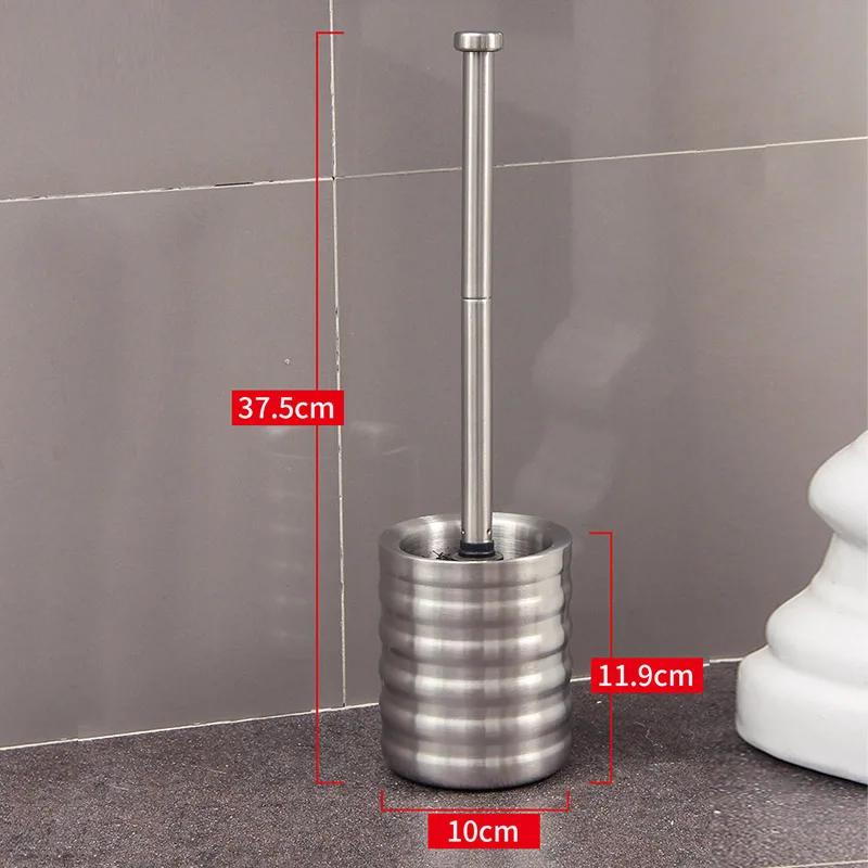 Bathroom Toilet Brush Holder Set Stainless Steel Toilet Bowl Cleaner Brush with Stand Bathroom Accessories Cleaning Tools