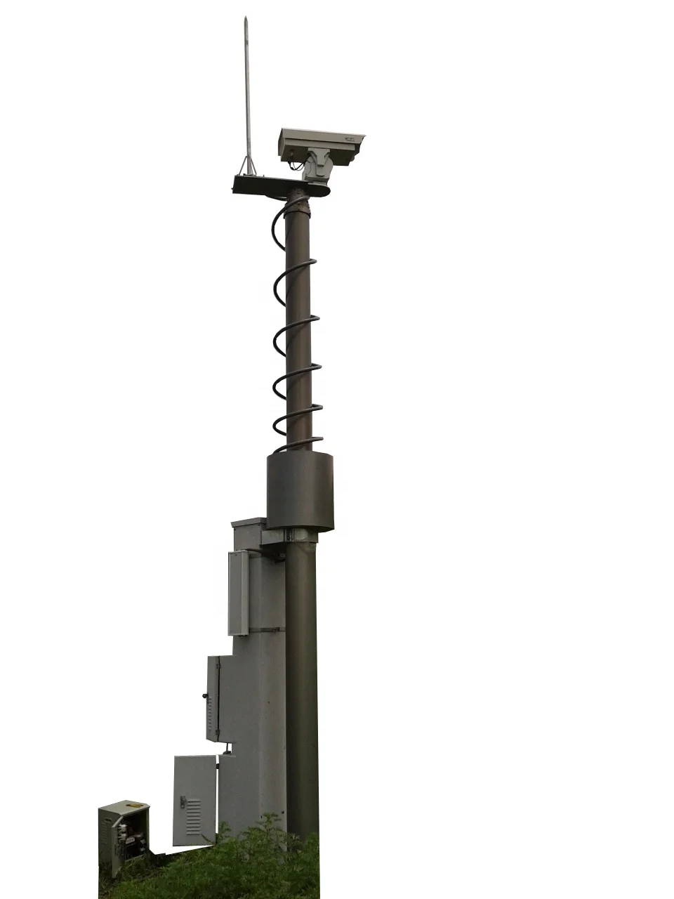 
The telescopic monitoring camera mast on Site Protection 