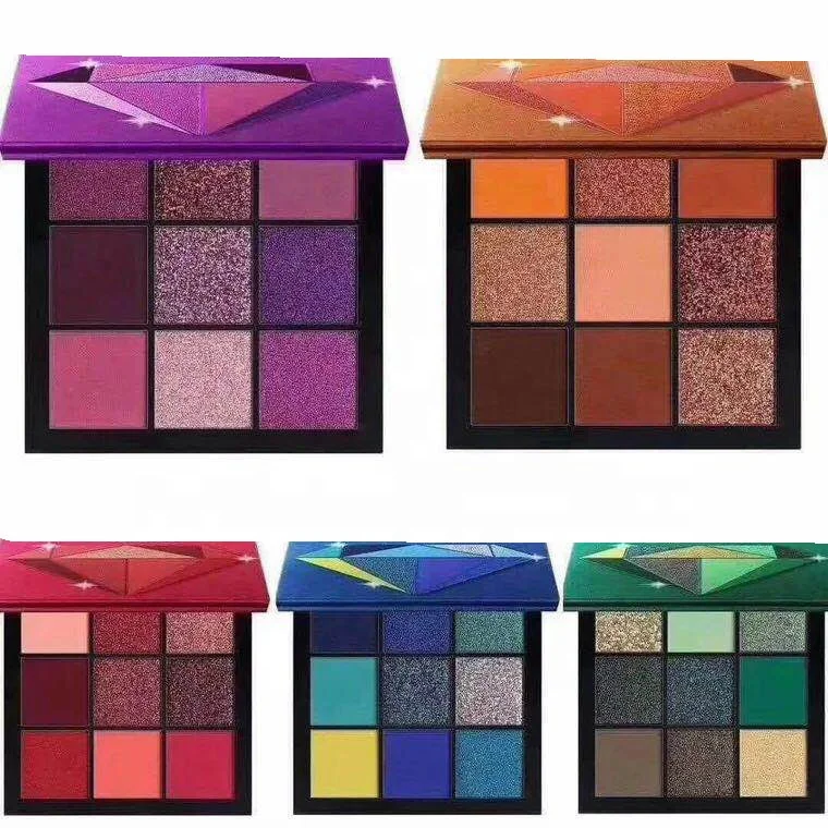 Free sample  private label cosmetic high pigment long lasting colorful shimmer eyeshadow