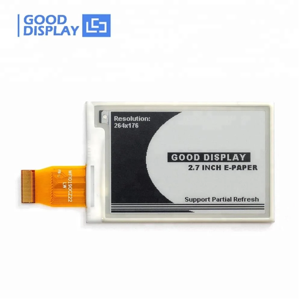 Тонкий 246*176 B/W 3 дюймов 2,7 дюймов e ink для дисплея используется для e-ink ценник