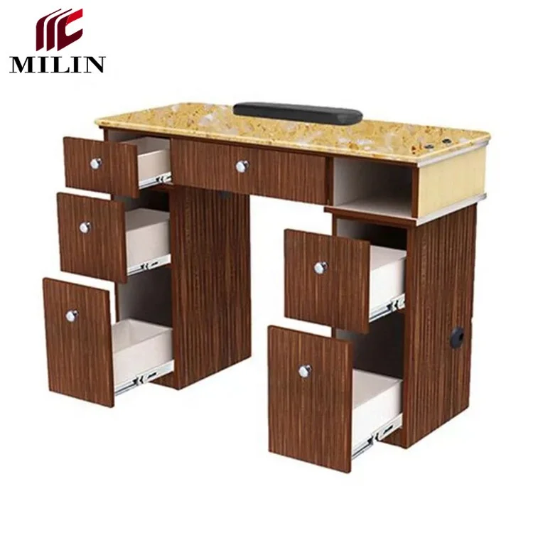 Marble manicure table  for sale manicure table nail salon furniture with drawer  for hot sale