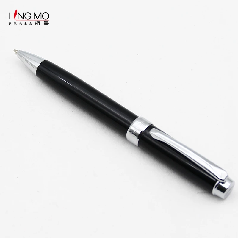 Shanghai Lingmo High Quality Design Ballpoint Pen OEM Logo Luxury Metal Ball Pen for Gift