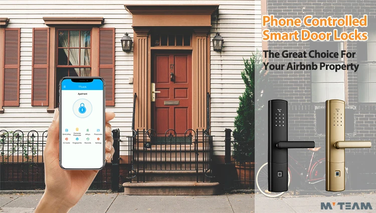 WiFi Keyless App цифровой дверной замок Bluetooth Пароль замок Pin код электронный умный дверной замок