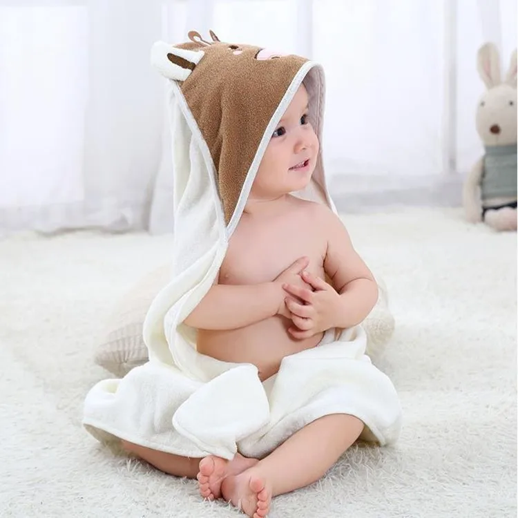 hot selling organic cotton bamboo baby bath hooded towel