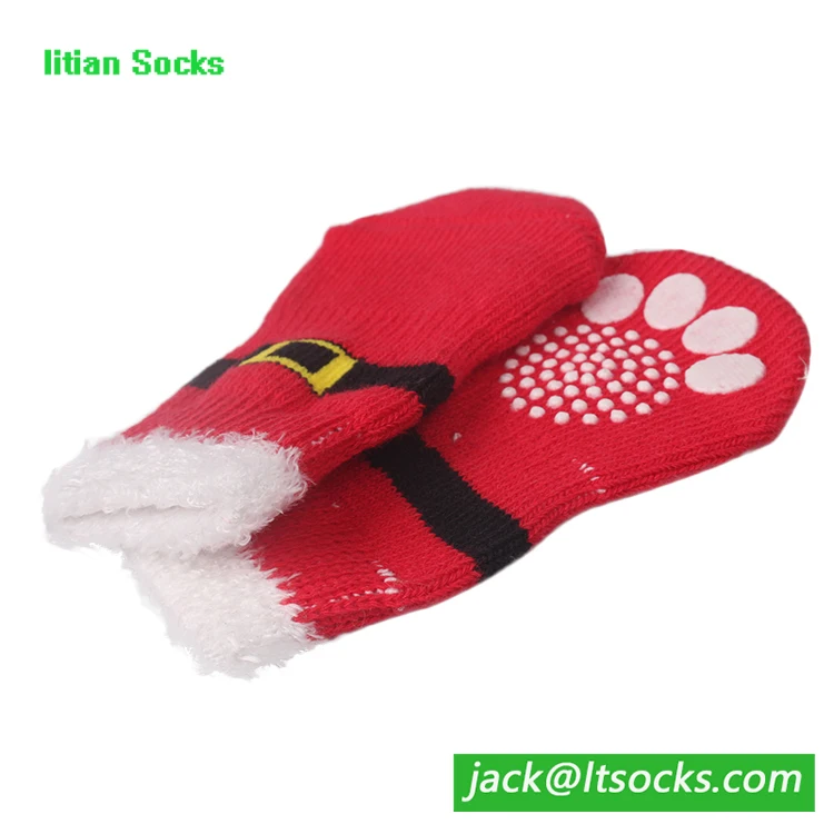 Оптовая продажа мягкие Рождественские уютные носки, собака домашнее животное