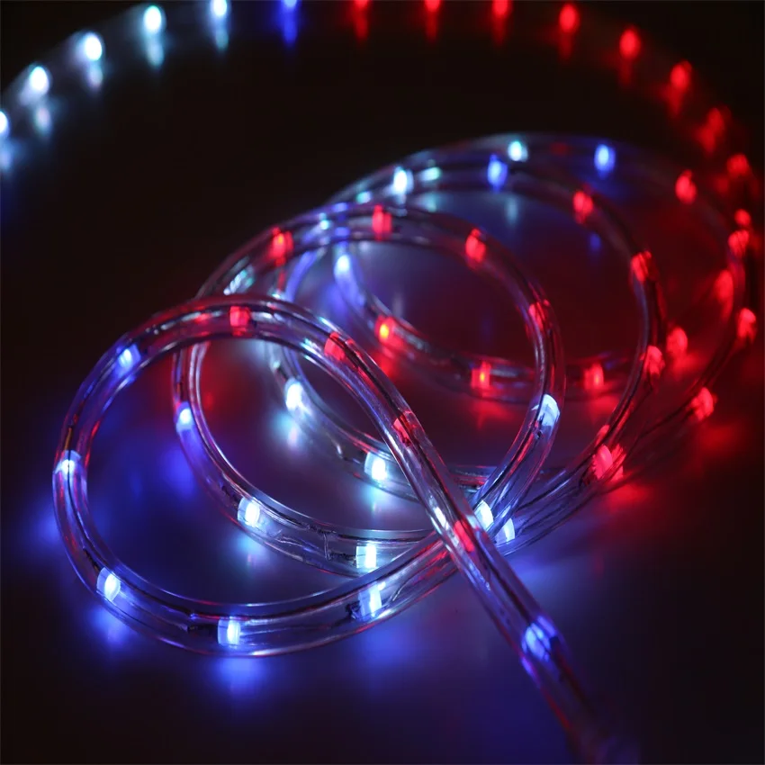 Уличная Праздничная Рождественская декоративная двухпроводная светодиодная веревка