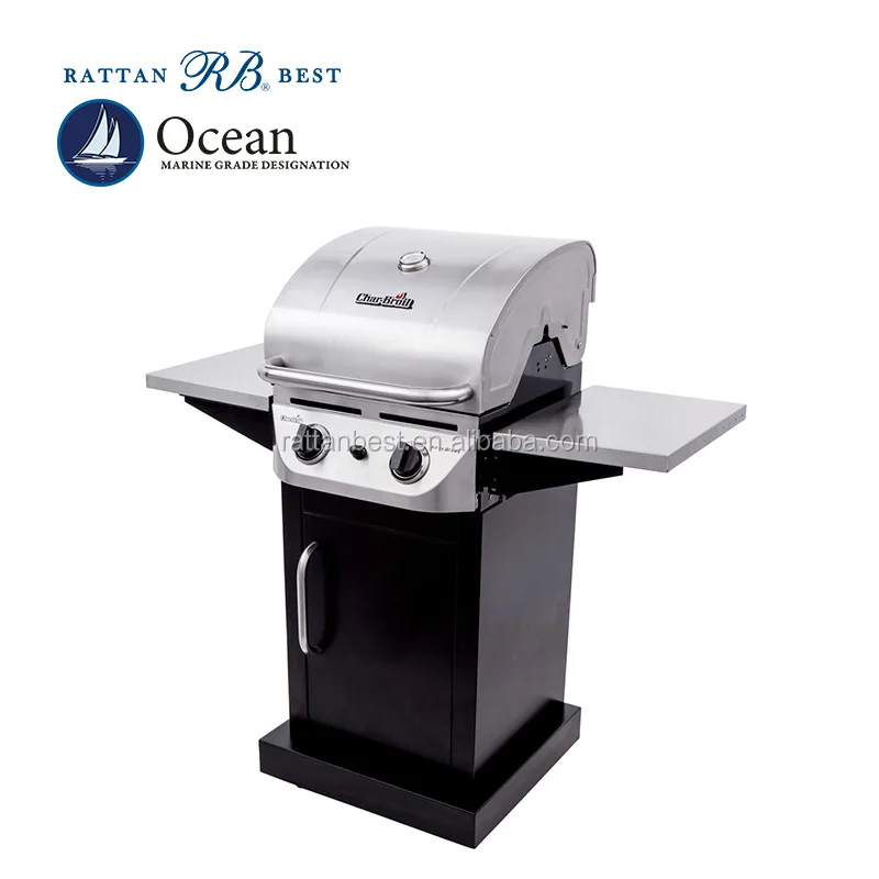 Outdoor gas grill for bbq trolley