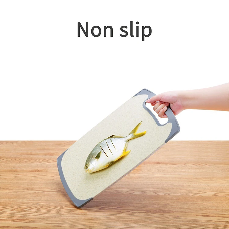 Amazon Online Shop Eco-friendly High Quality BPA Free Natural Straw Cutting Board Wheat Fiber Chopping Board
